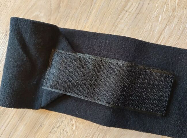 Fleece Bandagen, schwarz, beidseitiger Klettverschluss, Kavalkade, Privat, Bandaże i owijki, Beutelsbach , Image 2