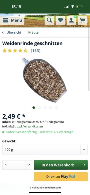 Scheunenlädchen Weidenrinde, Scheunenlädchen , Schper , Horse Feed & Supplements, Barsinghausen, Image 5
