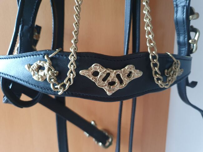 Barocktrense Full, schwarz-gold, Offizierszaum, neuwertiger Zustand, Kiki, Bridles & Headstalls, Burgwedel, Image 3