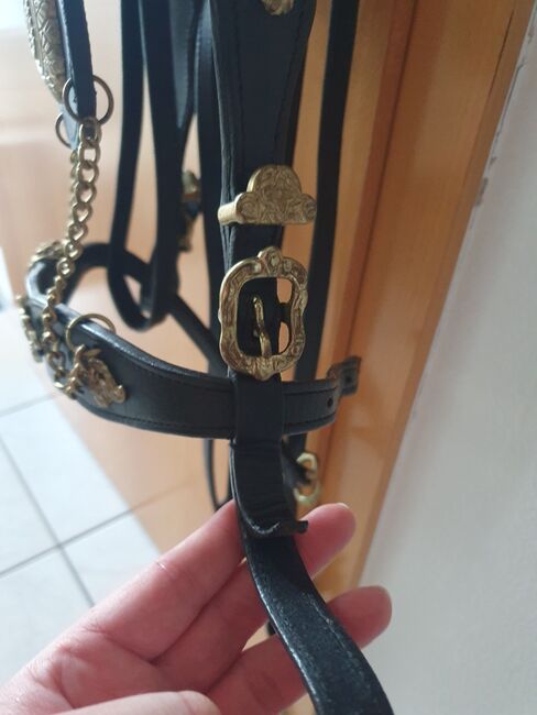 Barocktrense Full, schwarz-gold, Offizierszaum, neuwertiger Zustand, Kiki, Bridles & Headstalls, Burgwedel, Image 9