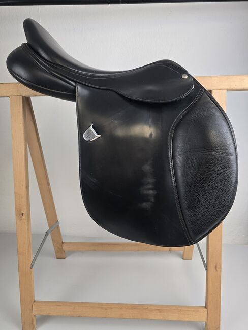 Bates Caprilli Springsattel schwarz 17,5, Bates   Caprilli, S.F., Jumping Saddle, Kaarßen, Image 3