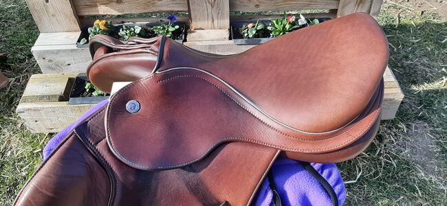 Wunderschöner brauner Springsattel Butterfly Claudia 17", Butterfly Dt. Saddlery  Claudia , Maresa, Jumping Saddle, Pfullingen, Image 7