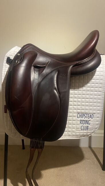 Beautiful Devecoux 18” Makila Lab E Dressage Saddle, Devecoux Makila Lab E, Laura Tapply, Siodła ujeżdżeniowe, Epsom