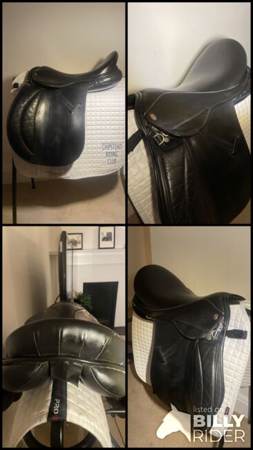 Beautiful Minster 17.5” Black Leather GP Saddle, Minster GP, Laura Tapply, All Purpose Saddle, Epsom, Image 9