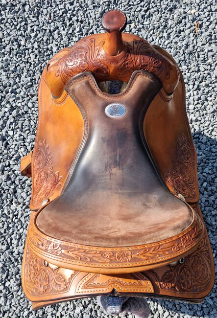 Beautiful Rocking R western saddle - 16 inch seat, Rocking R, Sare, Western Saddle, Peer, Image 5