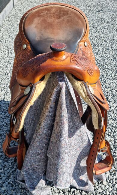 Beautiful Rocking R western saddle - 16 inch seat, Rocking R, Sare, Western Saddle, Peer, Image 6