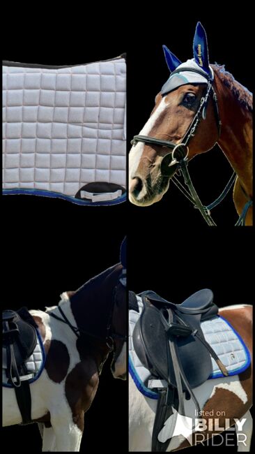 Beautiful white with full silver glitter saddle pad and ear bonnet set, Angel Equine , Abbey, Other Pads, Pretoria , Image 5
