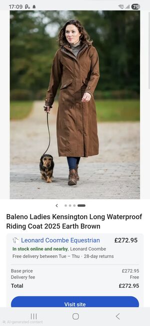 Belano long waterproof riding coat size 16, Belano  Kensington , Marea, Riding Jackets, Coats & Vests, Plymouth