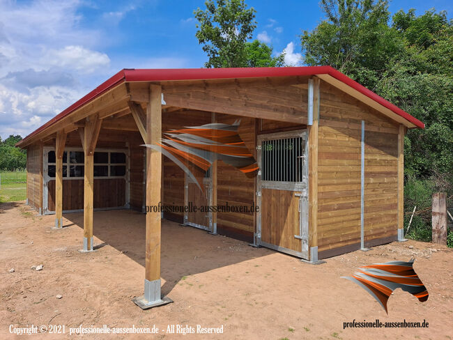 Die Beste Angebot - Außenbox, Pferdestall, Pferdebox und Offenstall, Weidehütte pferd, Stallbau, AUSSENBOXEN PFERDESTALL - PFERDEBOXEN, AUSSENBOXEN (AUSSENBOXEN), Horse & Stable Mats, Wałcz, Image 23