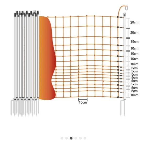 Weidezaun Pferdenetz „Euronetz“ – 3x50m (insgesamt 150m), 145cm hoch – mit extra Pfählen, Euronetz  Euronetz Pferdenetz, 25–50 m, bis 170 cm, Suchomski , Electric Fencing Equipment, Sellin, Image 7
