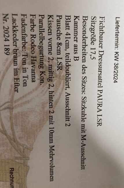 Fast nagelneuer fichtbauer Dressursattel, Fichtbauer , Chrissie , Dressage Saddle, Plankstadt 