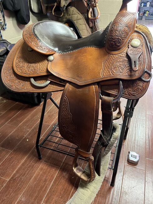 Billy cook Reining Saddle, Billy Cook , Alannah Harkins , Western Saddle, Prosper , Image 3