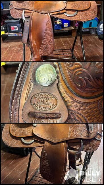 Billy cook Reining Saddle, Billy Cook , Alannah Harkins , Western Saddle, Prosper , Image 4