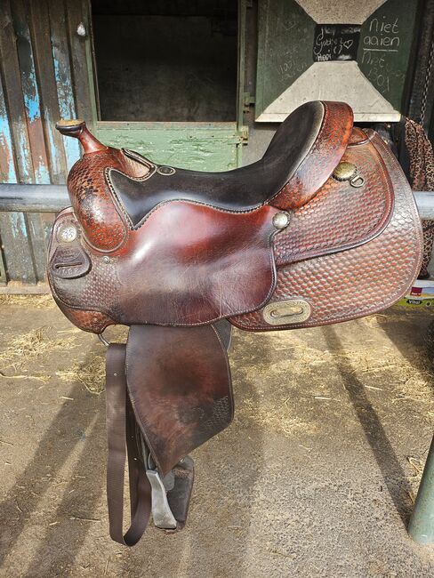 Billy Cook western Saddle 17.5inch trade, Billy Cook, E.E Rietveld, Western Saddle, Alphen aan den Rijn