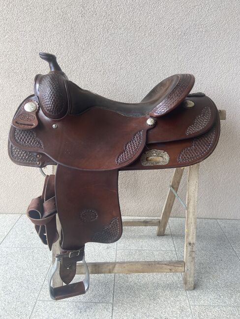 Billy Cook Westernsattel dkl. braun, Billy Cook, Eva Weichselbaumer , Western Saddle, Lohnharting, Image 3