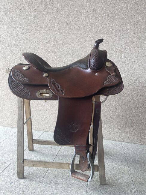 Billy Cook Westernsattel dkl. braun, Billy Cook, Eva Weichselbaumer , Western Saddle, Lohnharting