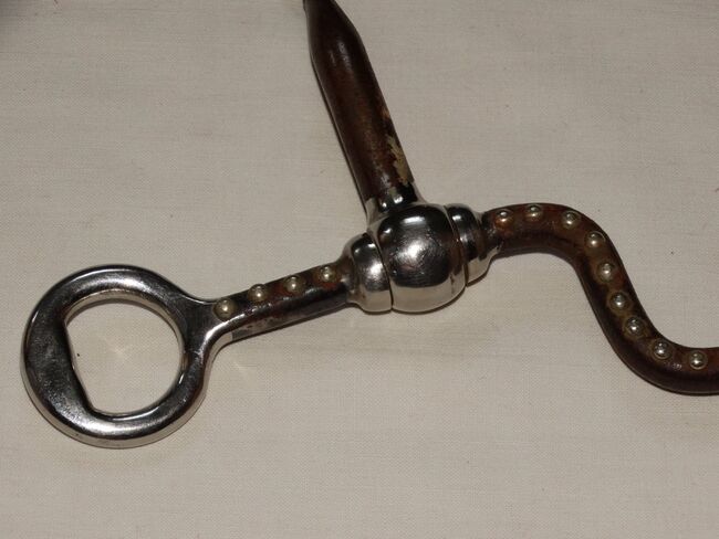 Snaffel Bit with Shanks 13,5cm lange Sweet Iron Anzüge mit Dots & Abstandhalter, Anne, Wędzidła, Wahrenholz