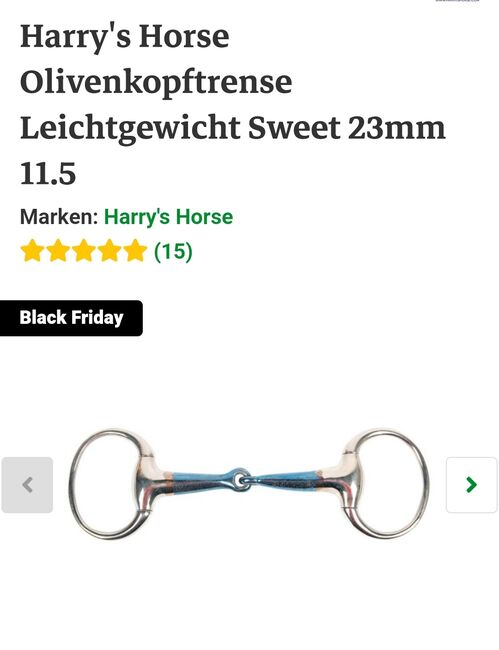 Gebiss Sweet Iron 11,5cm, Harrys horse  Sweet iron, Inga, Wędzidła, Großenwiehe, Image 3