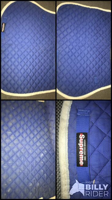 blaue Schabracke, Supreme , Merrit, Dressage Pads, Image 6