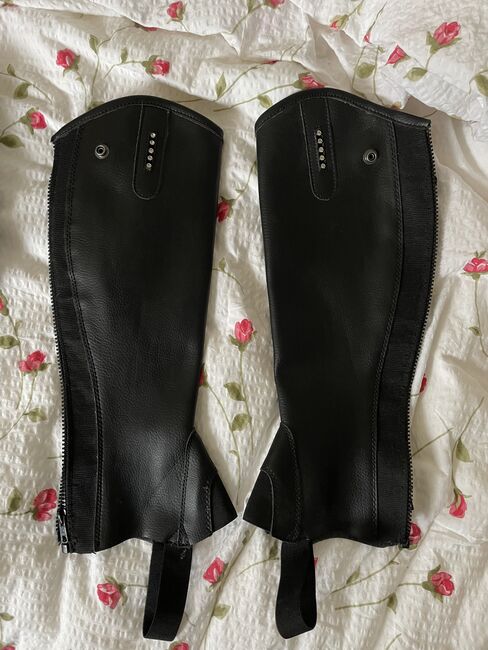 Schwarze Chaps, neu!, Steeds, Paulina, Half Chaps, Amberg 