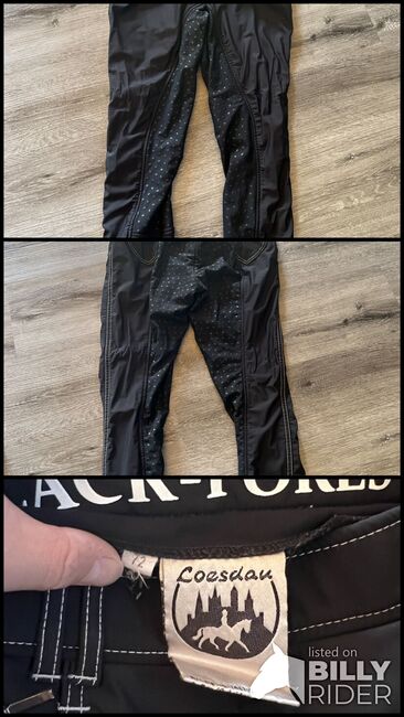 Black Forest Softshell Reithose Winter 72 36 lang schwarz grip, Black Forest  Softshell Winter Reithose , Tanja Hochhaus , Breeches & Jodhpurs, Schwarzenberg, Image 4