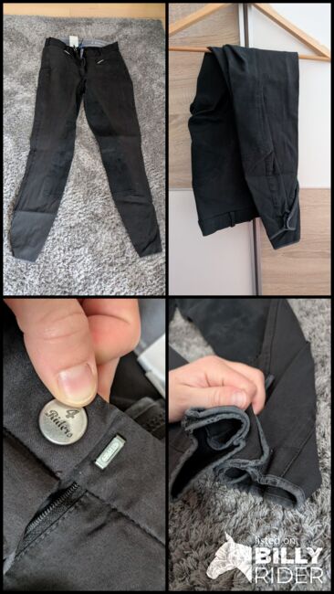 Schwarze Ganzlederbesatz Reithose, 4 Riders, Laura , Breeches & Jodhpurs, Essen, Image 7