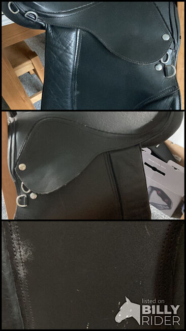 Black leather 18” saddle, Gallop, Kate Moore, All Purpose Saddle, Salisbury , Image 4