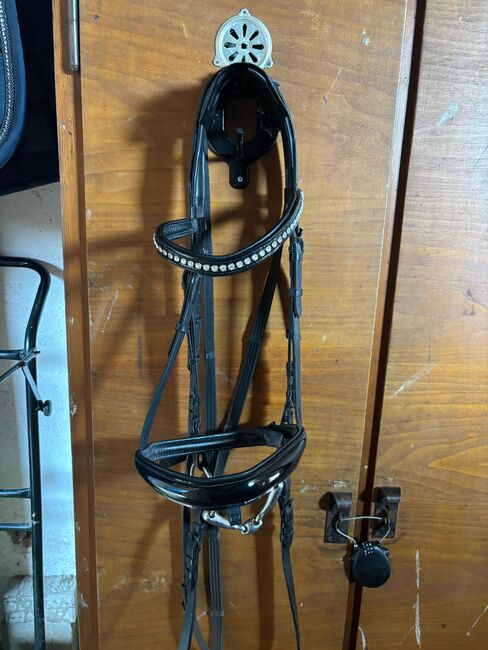 Schwarze Lack Trense Größe Cob, Selina D., Bridles & Headstalls, Hütschenhausen 