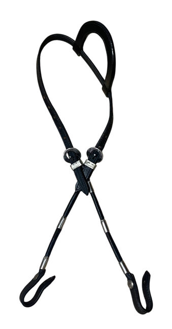 Schwarzer Einohrzaum mit Strass, Glam Bridle, Bridles & Headstalls, Gottshaus 
