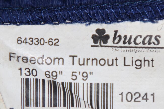 Decke, Bucas, Freedom TO light, 130 cm RL, blau, Bucas Freedom Turnout light 130 cm RL blau, Sabine , Horse Blankets, Sheets & Coolers, Königswinter, Image 4