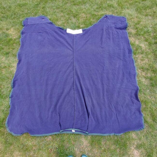 Blaue Abschwitzdecke Größe 155cm mit Widerristpolster, Nicole , Pferdedecken, Norderstedt, Abbildung 4