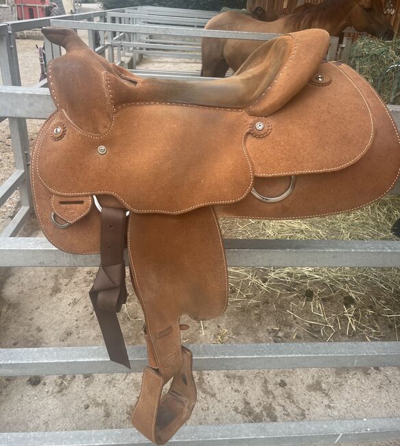 Blue Ribbon Westernsattel Rough Out, Blue Ribbon, Melanie Treul, Western Saddle, Kematen am Innbach 