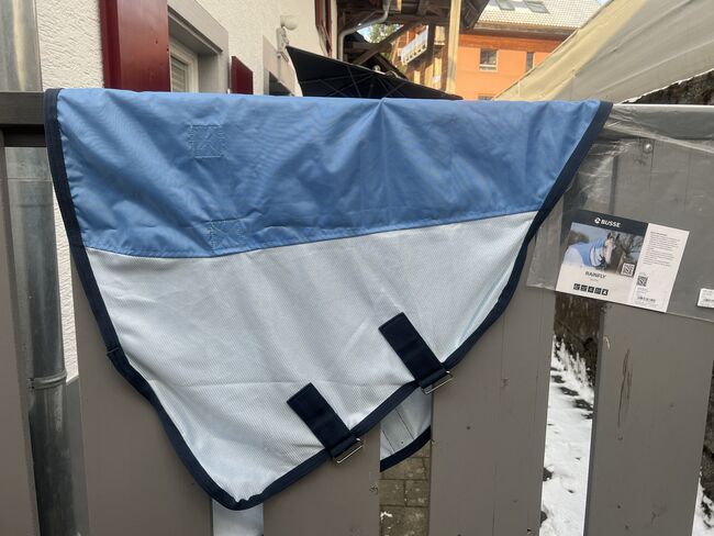 BUSSE Halsteil RAINFLY, Gr. M, navy-sky, BUSSE Rainfly, Gaby Lais, Derki dla konia, Malsburg-Marzell
