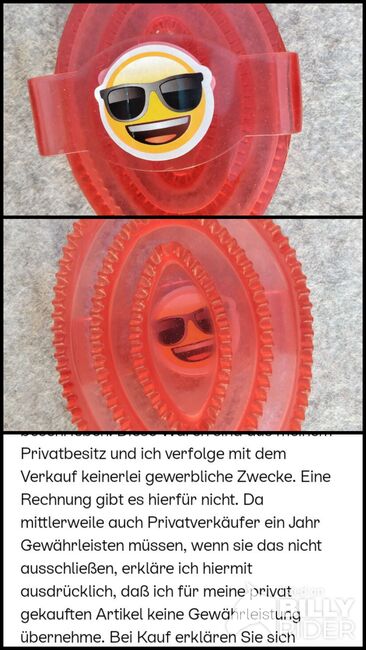 Glitzer-Gummistriegel NEU, Celina, Czyszczenie konia, Peißenberg, Image 4