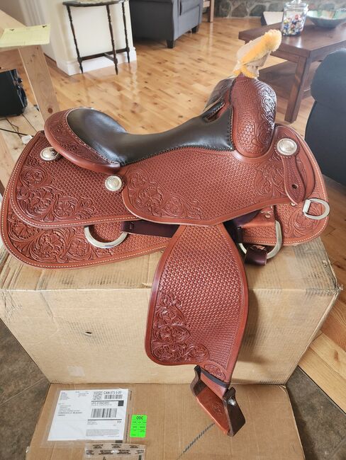 Bob's Custom Reining Saddle, Bobs, Janelle Allen , Western Saddle, Edwardsville , Image 2