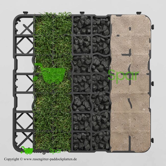 Bodengitter für Reitplatz – Paddockplatten, Rasengitter, Kiesgitter und Rasenwaben & Paddockmatten, MEGASPAR - Online Shop Bodengitter für Reitplatz – Paddockplatten & Rasengitter, MEGASPAR, Paddock-, Boxen- & Stallmatten, Piła, Abbildung 11