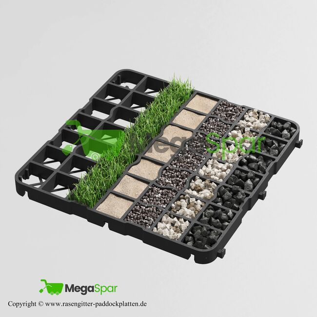 Bodengitter für Reitplatz – Paddockplatten, Rasengitter, Kiesgitter und Rasenwaben & Paddockmatten, MEGASPAR - Online Shop Bodengitter für Reitplatz – Paddockplatten & Rasengitter, MEGASPAR, Paddock-, Boxen- & Stallmatten, Piła