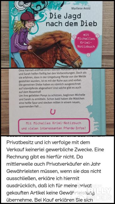Buch ""Die Jagd nach dem Dieb" Soko Ponyhof", Celina, Books, Peißenberg, Image 4