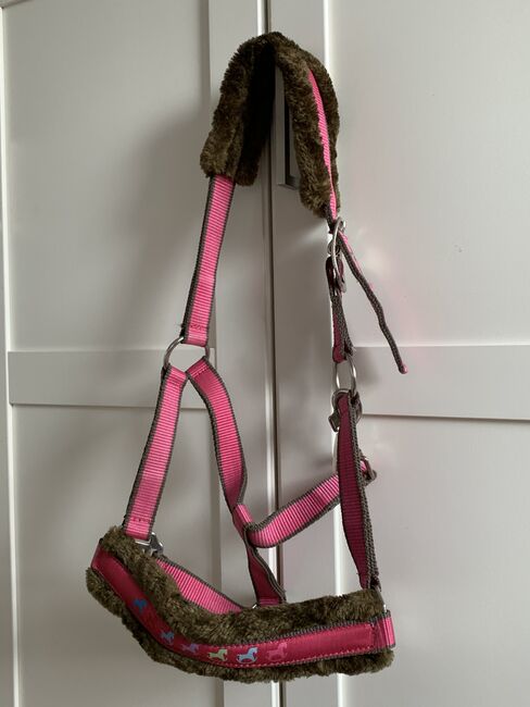 Fellunterlegtes Halfter pink, Milena , Halters, Buggingen 