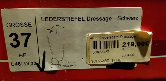 Stiefel echt Leder NEU Gr.37  schwarz, RIDERS, Jessi, Oficerki jeździeckie, Sankt Ingbert, Image 7