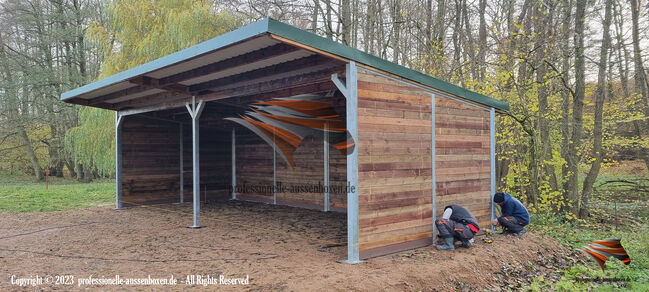 Unterstand für Pferde / Offenstall bauen - Pferdeunterstand, Weideunterstand, Weidehütte pferd,, AUSSENBOXEN Pferdeunterstand - Weideunterstand - Unterstand / Offenstall bauen, AUSSENBOXEN (AUSSENBOXEN), Horse Shelters & Tents, Wałcz, Image 16