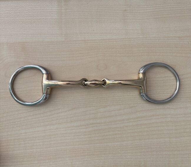 BR Olivenkopfgebiss Olivenkopftrense doppelt gebrochen 13 cm, BR Olivenkopfgebiss Olivenkopftrense Unterlegtrense, Helena , Horse Bits, Krefeld