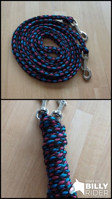 Flechtzügel 2,20m blau rot schwarz neu, Laura , Other, Essen, Image 3