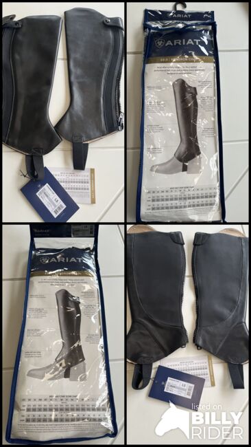 Brand new Ariat half chaps - black size large shirt, Ariat Kendron chap, Samantha , Stiefelschäfte & Reitchaps, Loxahatchee , Abbildung 5