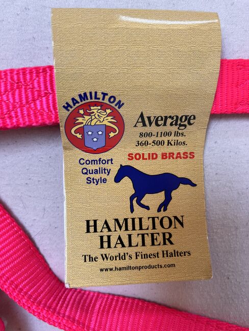 Nagelneues Hamilton Halfter Hot Pink -Average, Hamilton , Nicole Krimmer, Halters, Schwanau , Image 4