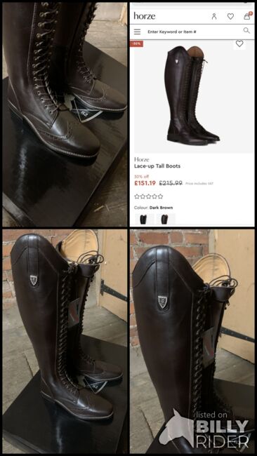 Brand new Horze brown leather riding boots, Horze, Claire, Reitstiefel, Lichfield , Abbildung 5