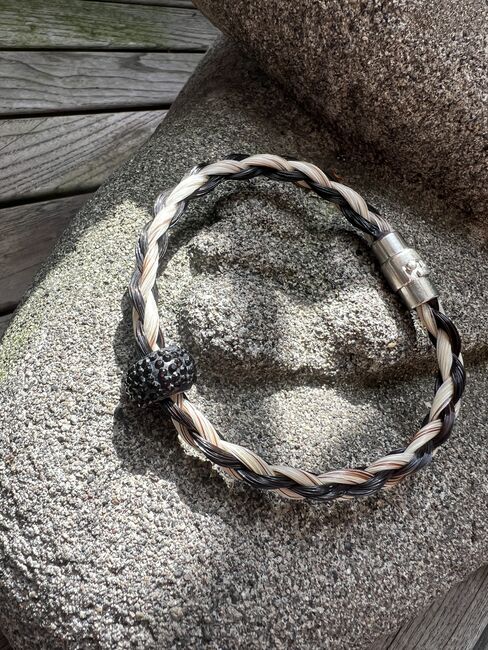 Armband aus Schweifhaar, Selfmade Rundgeflochten, Steffi, Biżuteria jeździecka, Elche/Elx, Image 2