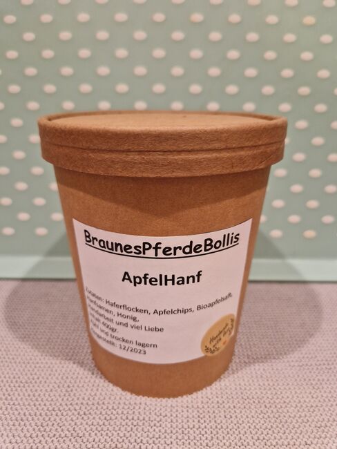 BraunesPferdeBollis, Pferdeleckerli, Ergänzungen Belohnung, Eigene Herstellung  400gr Becher, Braunespferdebollis (Hof Braune ), Horse Feed & Supplements, Nuthe Urstromtal , Image 3