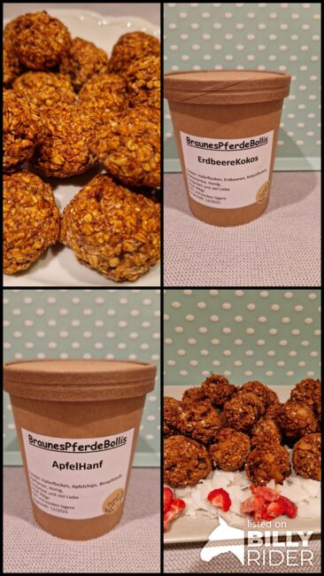 BraunesPferdeBollis, Pferdeleckerli, Ergänzungen Belohnung, Eigene Herstellung  400gr Becher, Braunespferdebollis (Hof Braune ), Horse Feed & Supplements, Nuthe Urstromtal , Image 7