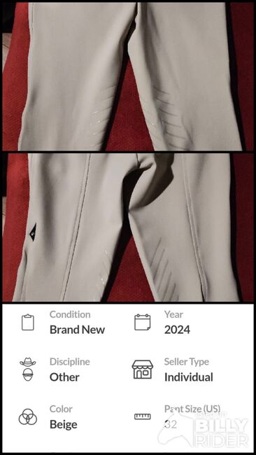 Breech brand new, Equiline B move knee grip, Jamie S Russell, Breeches & Jodhpurs, Chesnee, Image 4